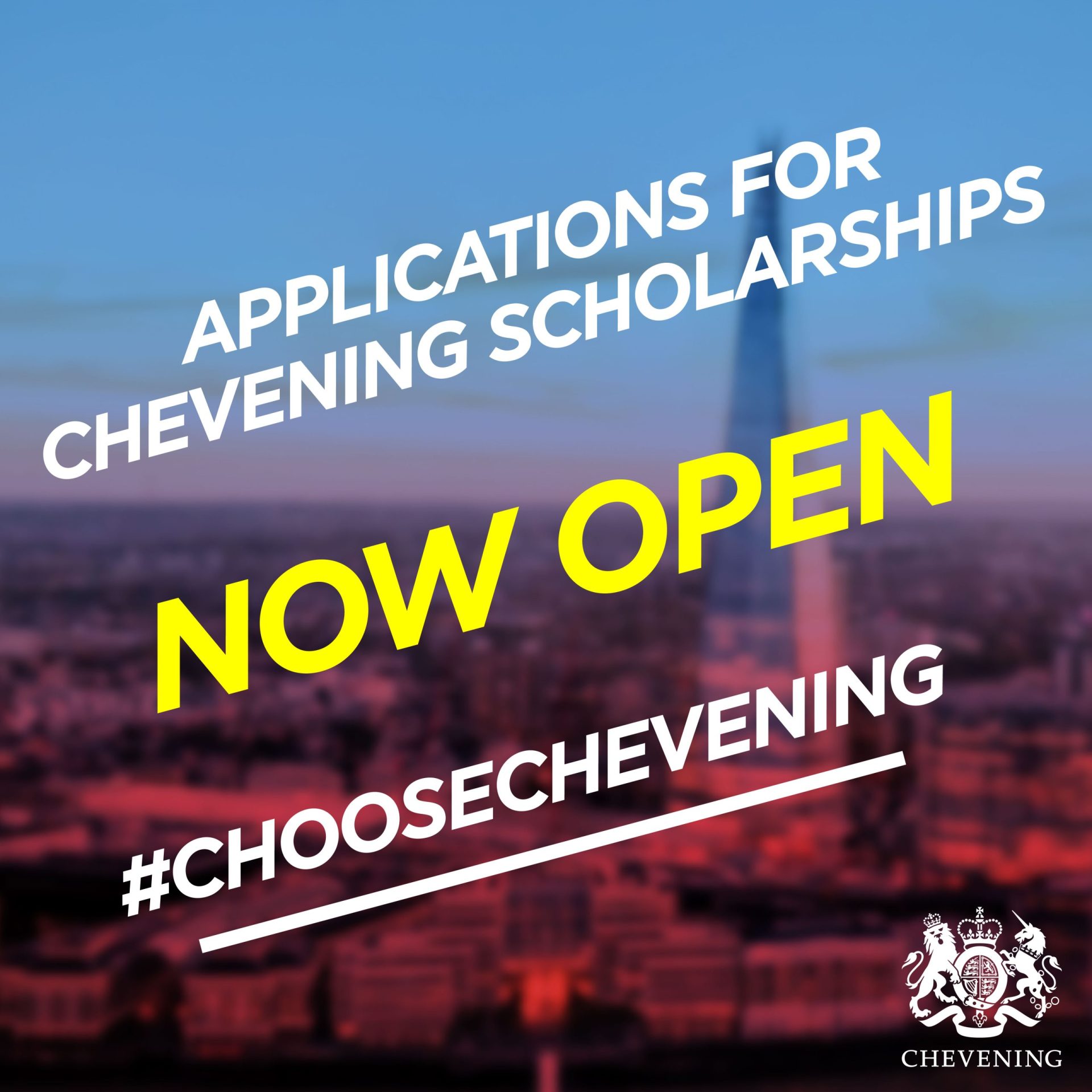 Study in UK via Chevening Scholarship (Registration Opens 12 September) 1 The process of selecting Chevening Scholars takes a minimum of eight months from the application deadline to when applicants are conditionally selected for an award. Here is an overview of the application and selection process, so you always know what's going on. The process of selecting Chevening Scholars takes a minimum of eight months from the application deadline to when applicants are conditionally selected for an award. Here is an overview of the application and selection process, so you always know what's going on. 6. Applications open scaled 1