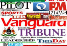 Newspaper headlines today