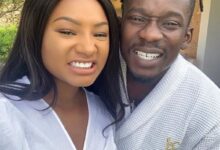 Temi Otedola with Mr Eazi