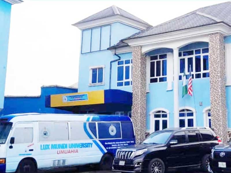 Umuahia Gets First Private University 1 Lux Mundi University is getting ready to start classes in the 2024–2025 academic year, marking Umuahia's first university opening after 32 years as the capital of Abia State. Lux Mundi University is getting ready to start classes in the 2024–2025 academic year, marking Umuahia's first university opening after 32 years as the capital of Abia State. Lux Mundi University