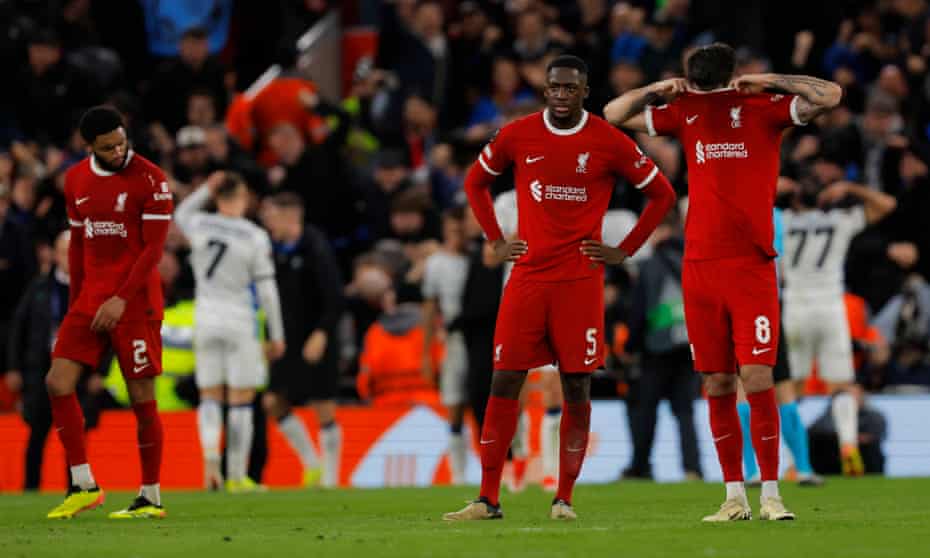 Liverpool Trashed 3:0 At Home by Atalanta 1 Liverpool's hopes of winning the Europa League is now doubtful after Atalanta thrashed the Reds 3-0 at home Anfield. Liverpool's hopes of winning the Europa League is now doubtful after Atalanta thrashed the Reds 3-0 at home Anfield. 4515