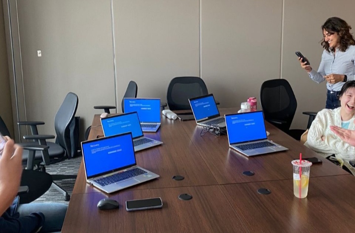 Global IT Outage chaos persists , could take time to fix 1 The boss of the cybersecurity firm responsible for worldwide IT outages admits it could be "some time" before all systems are back up and running The boss of the cybersecurity firm responsible for worldwide IT outages admits it could be "some time" before all systems are back up and running IMG 20240719 224609