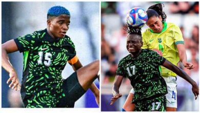 Super Falcons loss to Brazil 0:1 in Paris Olympics opener
