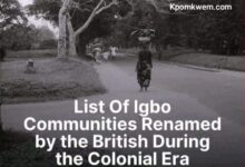 Igbo communities renamed by British colonial era