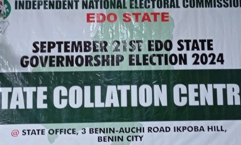 Edo Election: INEC suspends results collation 1 Edo Election: INEC suspends results collation. Edo Election: INEC suspends results collation. Edo Election: INEC suspends results collation