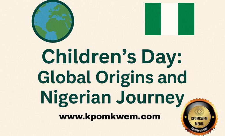 Children’s Day: Global Origins and Nigerian Journey 1 Children’s Day is a globally celebrated occasion dedicated to promoting the welfare, rights, and education of children. Its roots date back to 1925, when the World Conference for the Well-being of Children held in Geneva, Switzerland, declared June 1st as a day to recognize children’s rights worldwide. Since then, the celebration has spread across continents, with countries selecting different dates to suit their unique cultural and historical contexts. Children’s Day is a globally celebrated occasion dedicated to promoting the welfare, rights, and education of children. Its roots date back to 1925, when the World Conference for the Well-being of Children held in Geneva, Switzerland, declared June 1st as a day to recognize children’s rights worldwide. Since then, the celebration has spread across continents, with countries selecting different dates to suit their unique cultural and historical contexts. Children’s Day: Global Origins and Nigerian Journey