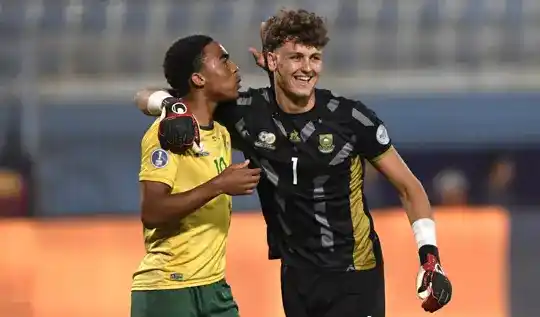 South Africa Defeat Morocco To Be Champion U20 AFCON 2025 1 South Africa won their maiden CAF U-20 Africa Cup of Nations title with a hard-fought 1-0 victory over Morocco in Sunday night’s final at Cairo International Stadium. South Africa won their maiden CAF U-20 Africa Cup of Nations title with a hard-fought 1-0 victory over Morocco in Sunday night’s final at Cairo International Stadium. gomolemo kekana of south africa celebrates goal during the 2025 africa cup of nations u20 final match between south africa and morocco