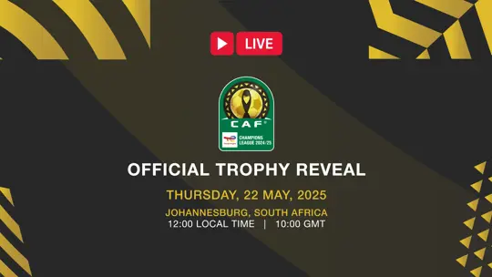 CAF Champions League New Trophy Unveiling 1 CAF Champions League New Trophy Unveiling CAF Champions League New Trophy Unveiling trophy reveal watch live 4x 100