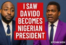 I Saw Davido Becomes Nigerian President