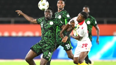 Nigeria Exit CHAN 2 Nigeria Exit CHAN Despite 2–0 Victory Over CongoNigeria’s home-based Super Eagles B secured a long-awaited 2–0 victory over Congo in their final African Nations Championship (CHAN 2024) group game, but the win was not enough to keep them in the tournament. Despite the spirited performance, Nigeria crashed out after finishing third in Group D, behind Sudan and Senegal. Nigeria Exit CHAN Despite 2–0 Victory Over CongoNigeria’s home-based Super Eagles B secured a long-awaited 2–0 victory over Congo in their final African Nations Championship (CHAN 2024) group game, but the win was not enough to keep them in the tournament. Despite the spirited performance, Nigeria crashed out after finishing third in Group D, behind Sudan and Senegal. Abeeb taiwo