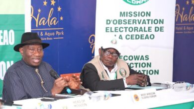 Former President Goodluck Jonathan Trapped in Guinea-Bissau After Military Announces Takeover 1 Former Nigerian President, Dr. Goodluck Jonathan, is reportedly trapped in Guinea-Bissau following a sudden military takeover announced earlier on Monday. Former Nigerian President, Dr. Goodluck Jonathan, is reportedly trapped in Guinea-Bissau following a sudden military takeover announced earlier on Monday. bf7d40024c508d0e80254aa2c921a2b0