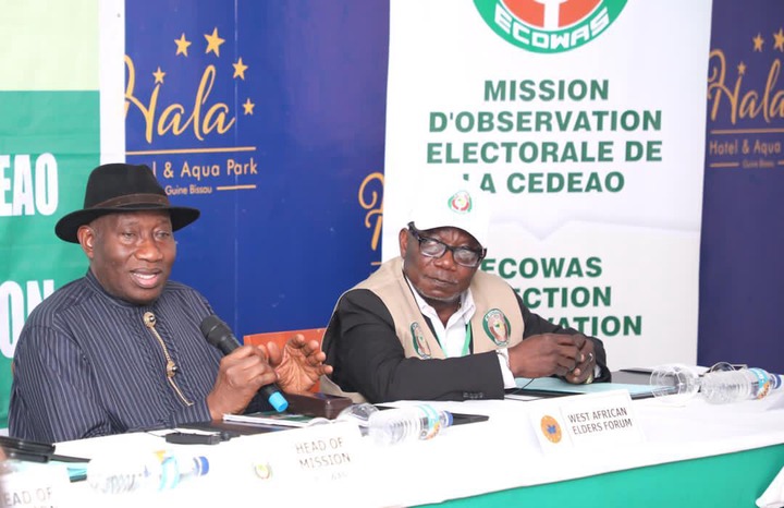 Former President Goodluck Jonathan Trapped in Guinea-Bissau After Military Announces Takeover 1 Former Nigerian President, Dr. Goodluck Jonathan, is reportedly trapped in Guinea-Bissau following a sudden military takeover announced earlier on Monday. Former Nigerian President, Dr. Goodluck Jonathan, is reportedly trapped in Guinea-Bissau following a sudden military takeover announced earlier on Monday. bf7d40024c508d0e80254aa2c921a2b0